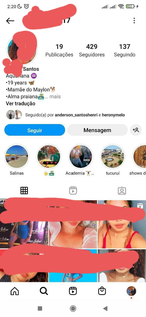 Fudi uma mina que conheci no Instagram